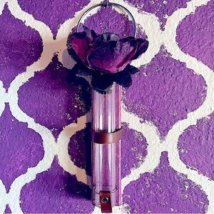 Avant Garde Hanging Tube Vase Handmade Luxury Decor Wood Leather Sterling Silver